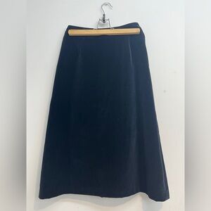 Vintage Ports Velvet A-Line Skirt